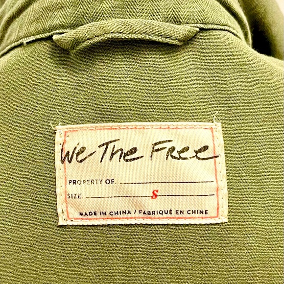 Free People Green Oversized Tiered Jacket - Picture 9 of 16